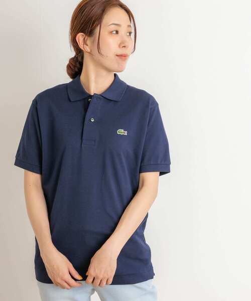 「LACOSTE」 半袖ポロシャツ 2 ブラック レディース_画像4