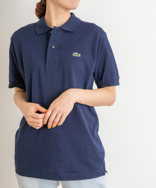 「LACOSTE」 半袖ポロシャツ 2 ブラック レディース_画像5