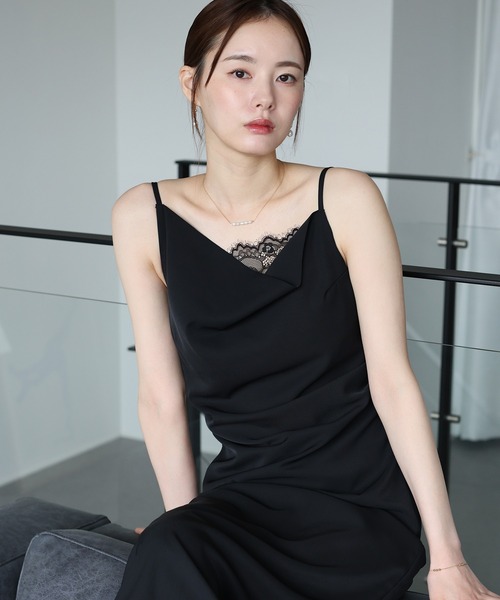 「J by blue」 キャミソールワンピース SMALL ブラック レディース_画像2