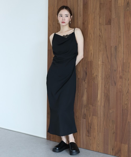 「J by blue」 キャミソールワンピース SMALL ブラック レディース_画像3