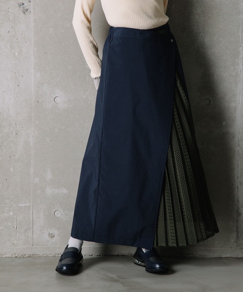 「MARECHAL TERRE」 ロングスカート MEDIUM ネイビー レディース_画像2