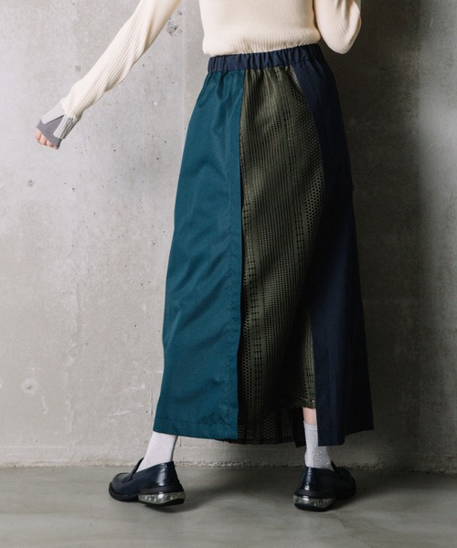 「MARECHAL TERRE」 ロングスカート MEDIUM ネイビー レディース_画像4