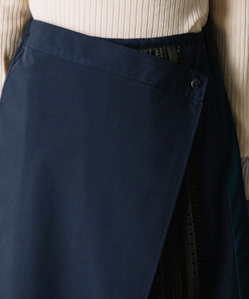 「MARECHAL TERRE」 ロングスカート MEDIUM ネイビー レディース_画像7
