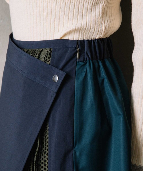 「MARECHAL TERRE」 ロングスカート MEDIUM ネイビー レディース_画像8