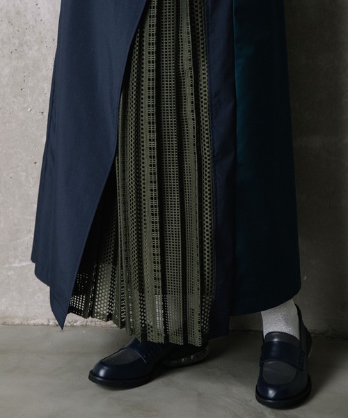 「MARECHAL TERRE」 ロングスカート MEDIUM ネイビー レディース_画像9