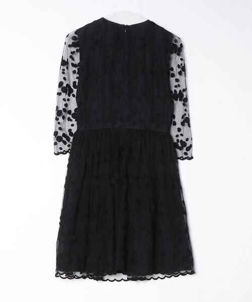 RED VALENTINO（レッドヴァレンティノ） ドット柄長袖ワンピース 40 