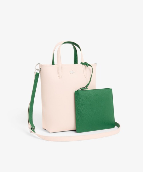 【LACOSTE /ラコステ】ANNA 2WAYリバーシブル縦型 トートバッグ LACOSTE（ラコステ） トートバッグ ANNAリバーシブル縦型 2WAY トート