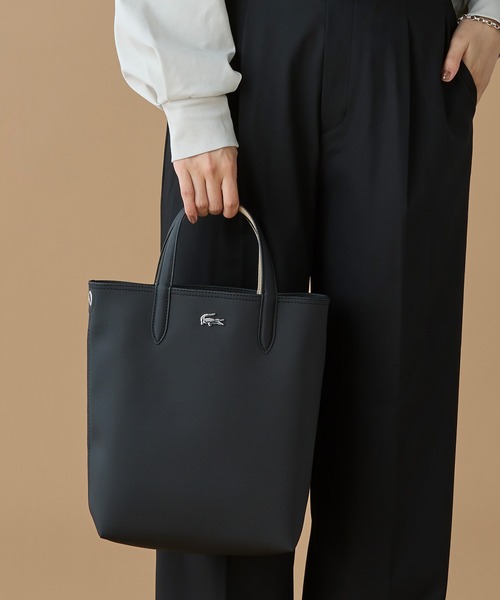 LACOSTE（ラコステ） トートバッグ ANNAリバーシブル縦型 2WAY トート