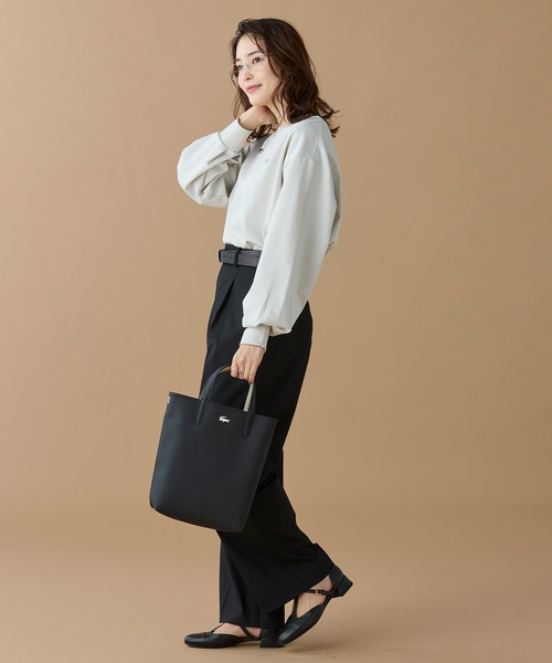 LACOSTE（ラコステ） トートバッグ ANNAリバーシブル縦型 2WAY トート