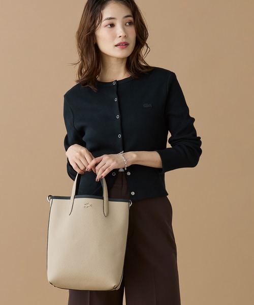 LACOSTE（ラコステ） トートバッグ ANNAリバーシブル縦型 トートバッグ
