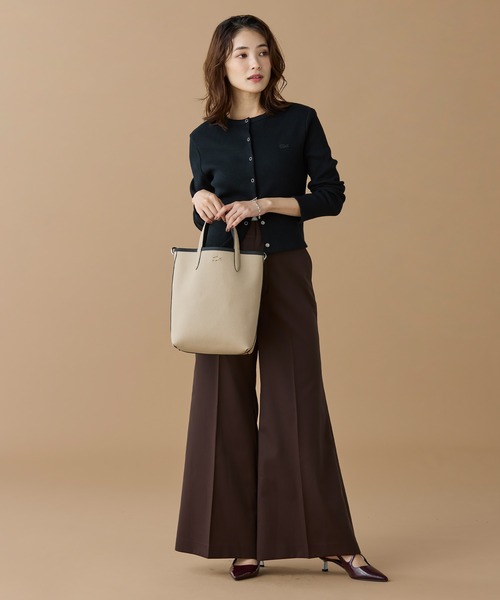 LACOSTE（ラコステ） トートバッグ ANNAリバーシブル縦型 2WAY トート