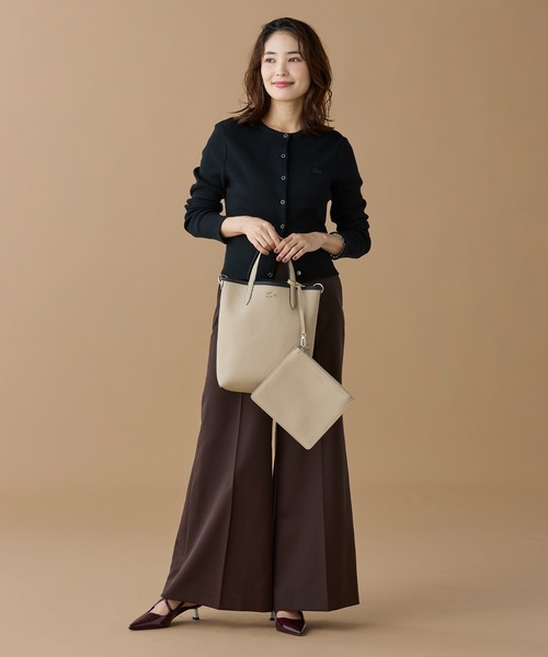 LACOSTE（ラコステ） トートバッグ ANNAリバーシブル縦型 2WAY トート