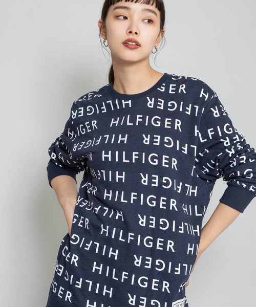 tシャツ Tシャツ Tommy Hilfiger/トミーヒルフィガー LS CREW オールオーバープリントロンT | TOMMY HILFIGER | 12