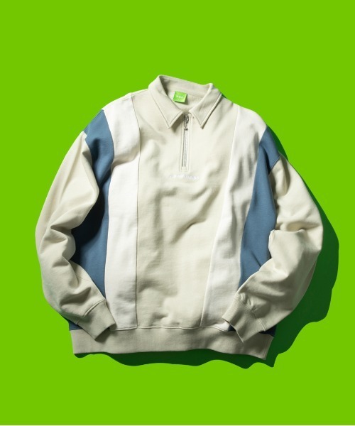 スウェット Blocked Zip Polo Fleece Huf ハーフジップ ポロフリース ディズニープリンセスのベビーグッズも大集合
