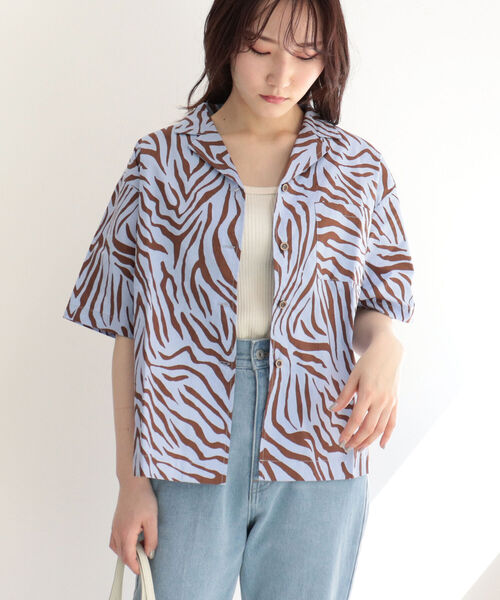 RILY ゼブラ柄シャツ　Sサイズ RILY ゼブラ柄シャツ Sサイズ ミュージシャン