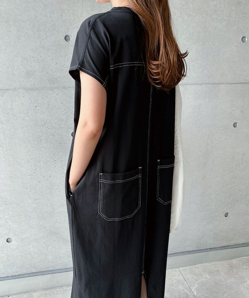 【AUBREY】フレンチスリーブヘムワンピース　ANDREA&Co. AUBREY】フレンチスリーブヘムワンピース – ANDREA&Co.