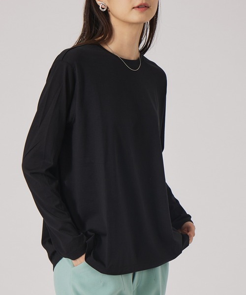 tシャツ レギュラーヘムコットンカットソー レディース