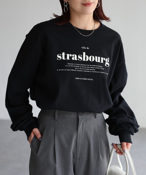 tシャツ GILDAN strasbourgプリントロンT レディース | Riberry | 14