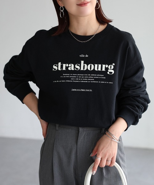 tシャツ GILDAN strasbourgプリントロンT レディース | Riberry | 15