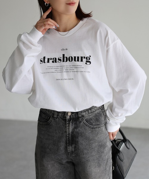 tシャツ GILDAN strasbourgプリントロンT レディース | Riberry | 10