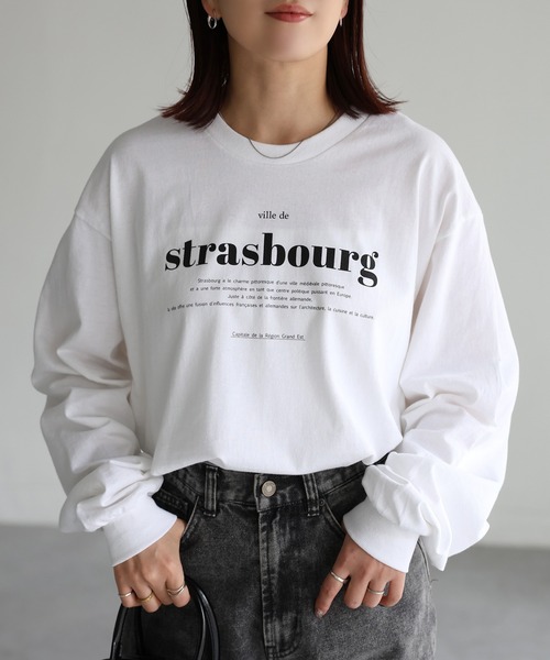 tシャツ GILDAN strasbourgプリントロンT レディース | Riberry | 11