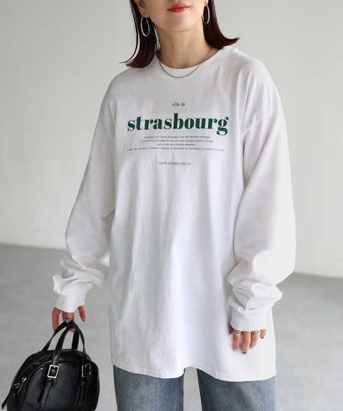 tシャツ GILDAN strasbourgプリントロンT レディース | Riberry | 20