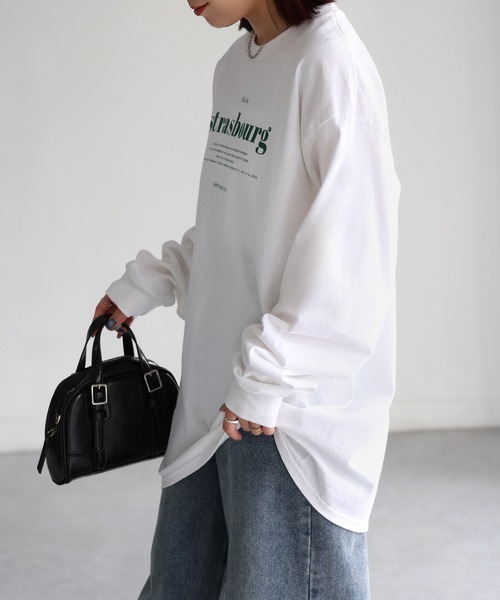 tシャツ GILDAN strasbourgプリントロンT レディース | Riberry | 22