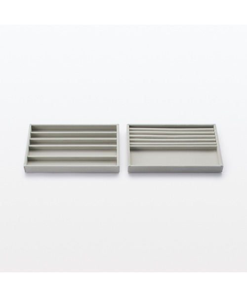 無印良品（MUJI） 収納 重なるベロアケースネックレス用 アクリル