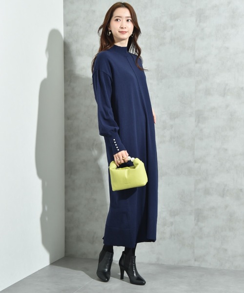 INTERPLANET（インタープラネット） ワンピース 袖口BACKパール