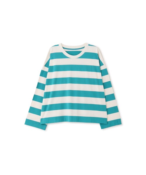 human woman（ヒューマンウーマン） tシャツ 太ボーダーカットソー