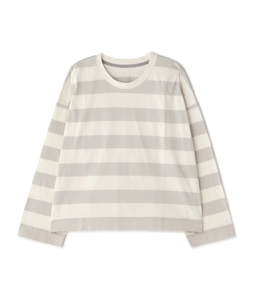 human woman（ヒューマンウーマン） tシャツ 太ボーダーカットソー
