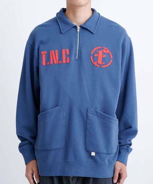 トレーナー スウェット 「FAF/フェイクアズフラワーズ」Half Zip