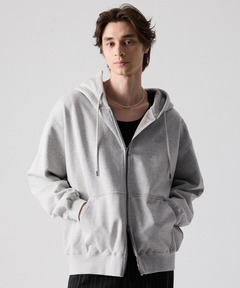 パーカー 「CLEL」Heavy Weight Logo Embroidered Full-Zip Hoodie/ヘビーウェイト ロゴ刺繍フルジップパーカー メンズ レディース