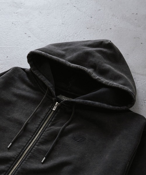 CLEL パーカー 「CLEL」Heavy Weight Logo Embroidered Full-Zip