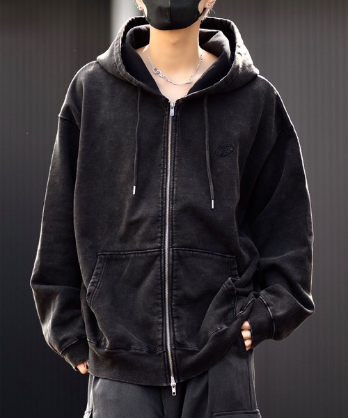 CLEL パーカー 「CLEL」Heavy Weight Logo Embroidered Full-Zip