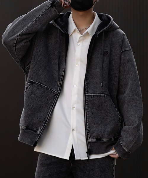 パーカー 「CLEL」Heavy Weight Logo Embroidered Full-Zip Hoodie/ヘビーウェイト ロゴ刺繍フルジップパーカー メンズ レディース | CLEL | 26