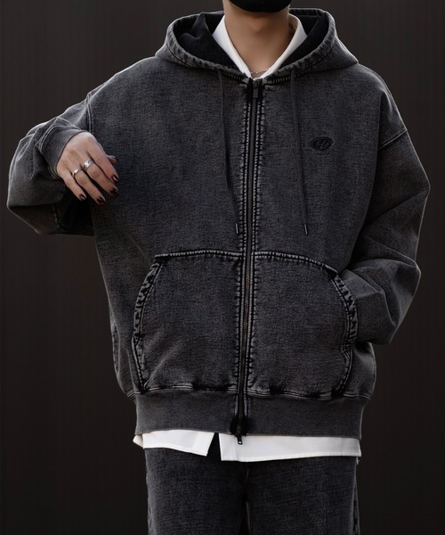 パーカー 「CLEL」Heavy Weight Logo Embroidered Full-Zip Hoodie/ヘビーウェイト ロゴ刺繍フルジップパーカー メンズ レディース | CLEL | 27