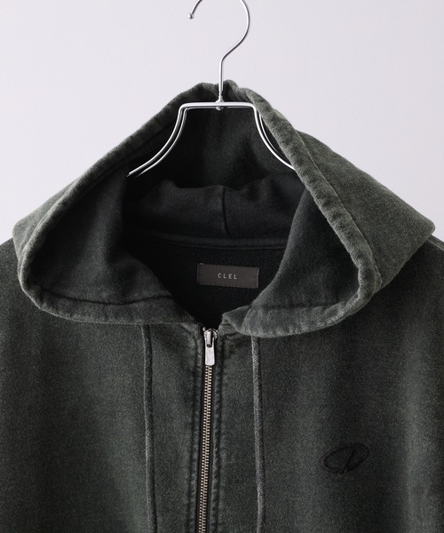 CLEL パーカー 「CLEL」Heavy Weight Logo Embroidered Full-Zip