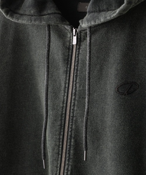 CLEL パーカー 「CLEL」Heavy Weight Logo Embroidered Full-Zip