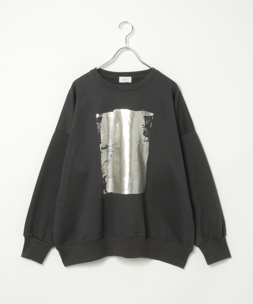 リヴドロワFEMME プリント チャコールグレー スウェット極美品 RA4097EW01783_fw_thumbM.jpg