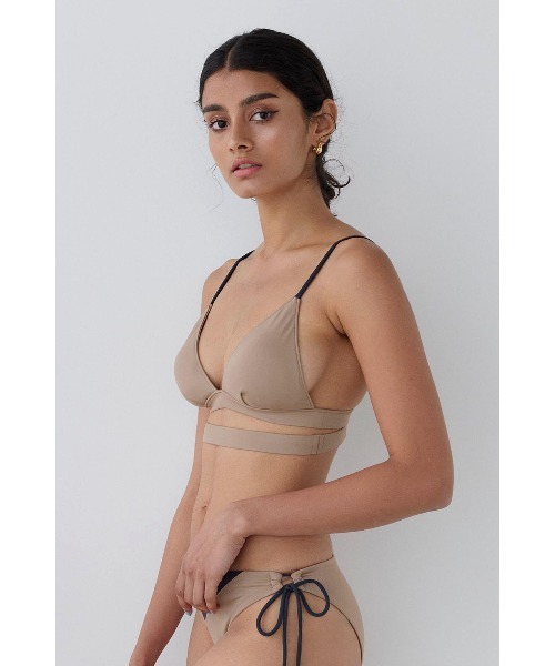 ALEXIA STAM ブラウン三角ビキニブラ S ALEXIA STAM（アリシアスタン）の「Brooke/三角ビキニトップ
