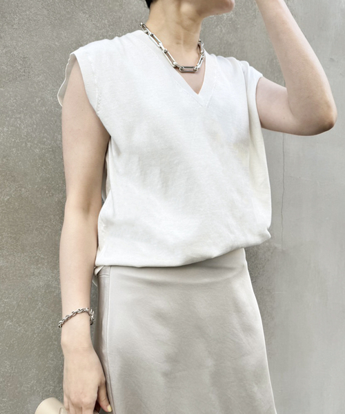 plage Hight Twist Fine ベスト ブラック plage ニット Hight Twist Fine ベスト レディース : ZOZOTOWN