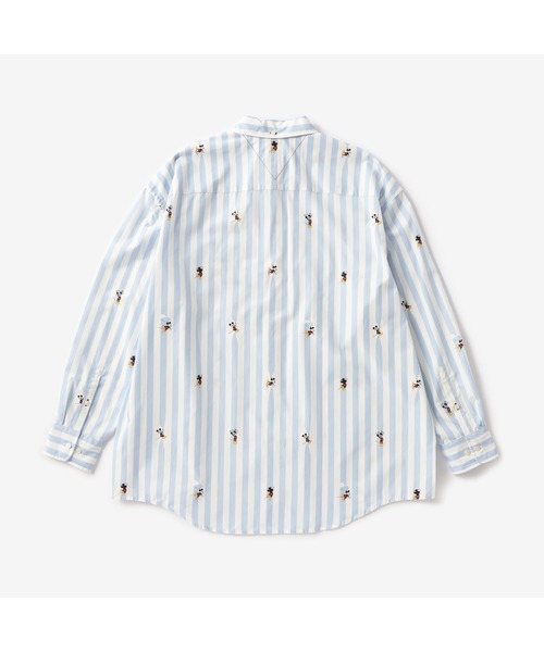 シャツ TOMMYXDISNEY ミッキーイサカストライプシャツ メンズ 