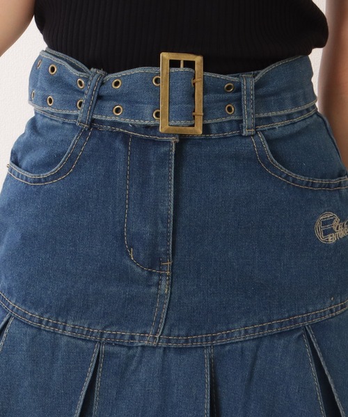 【オシャレで履きやすい】エルメス デニム風ミニスカート Lace Ladies デニムスカート ハイウエスト Aライン デニム ミニ