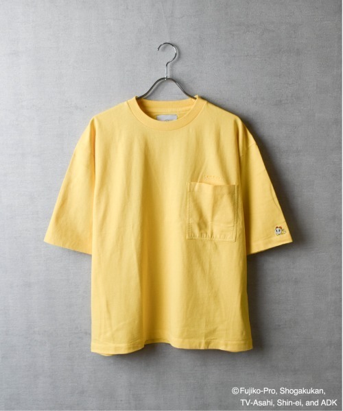 tシャツ 「TETERA×ドラえもん」OVER DYE T-SH-L-LGRAY / ドラえもん刺繍 オーバーダイ加工 ショートスリーブ Tシャツ t