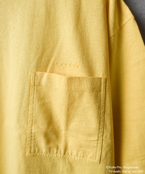 TETERA tシャツ 「TETERA×ドラえもん」OVER DYE T-SH-L-LGRAY