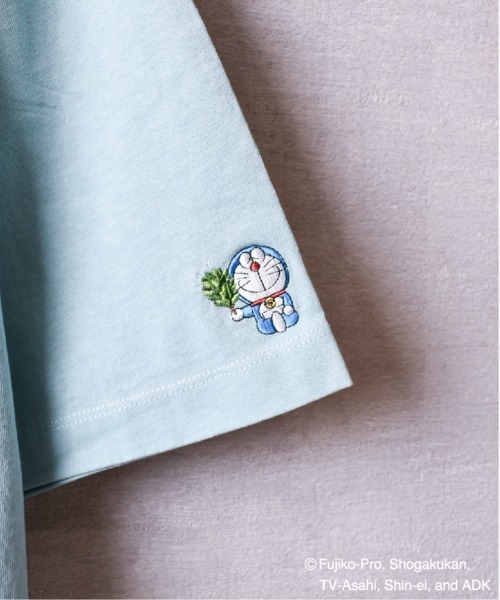 TETERA tシャツ 「TETERA×ドラえもん」OVER DYE T-SH-L-LGRAY