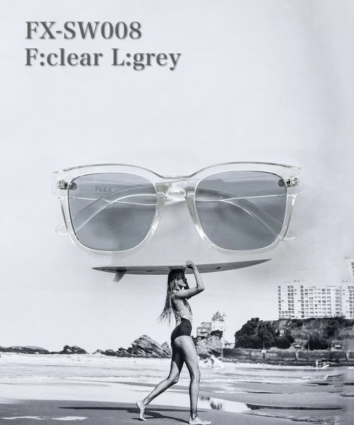 人気！Vacationサングラス FLEX uvカット サングラス square wide 2 sunglasses / スクエア