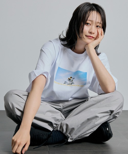 tシャツ 「ZOZOTOWN限定」Organic cotton photo graphic BIG T(UNISEX)/lhpays レディース メン