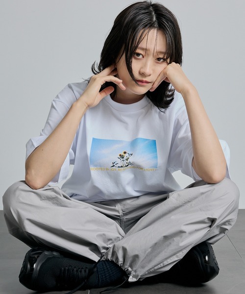tシャツ 「ZOZOTOWN限定」Organic cotton photo graphic BIG T(UNISEX)/lhpays レディース メン L.H.P tシャツ 「ZOZOTOWN限定」Organic cotton photo graphic